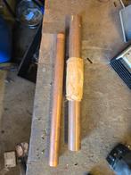 Koperen staf materiaal - 2 stuks, Doe-het-zelf en Verbouw, Metalen, Ophalen of Verzenden