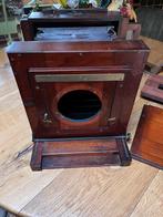 Antieke mahoniehouten camera zonder lens, Ophalen