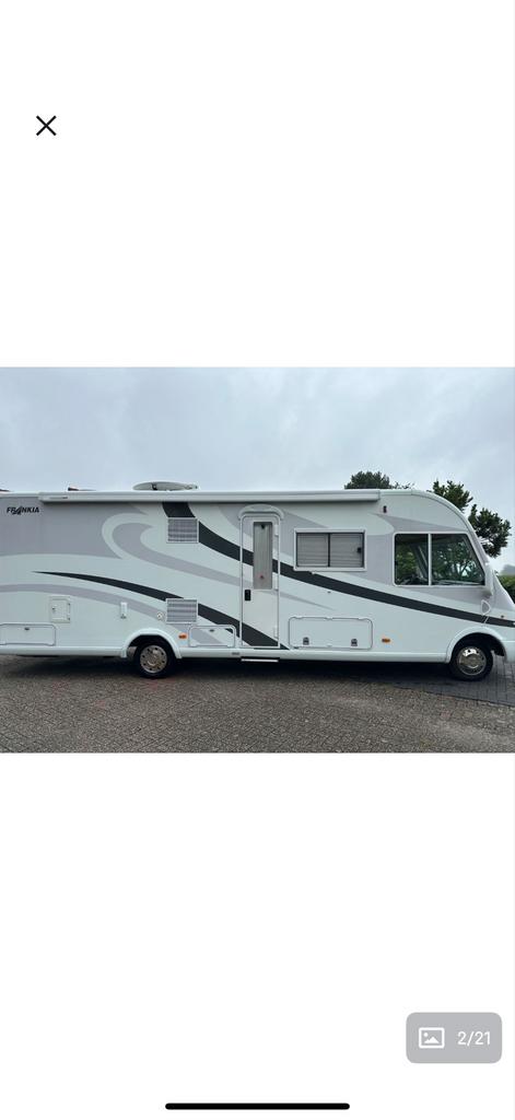 Super mooie Frankia 8000i te koop c1 rijbewijs, Caravans en Kamperen, Campers, Ringverwarming, 7 tot 8 meter, Afzuigkap, L-zit