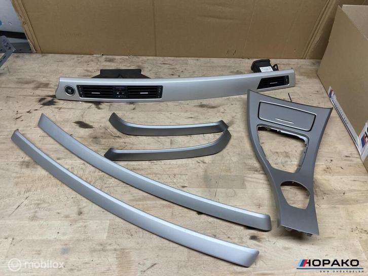 Interieurlijsten set BMW 3 serie E90 E91 E92 E93 grijs CCC, Auto-onderdelen, Interieur en Bekleding, Gebruikt, Ophalen of Verzenden