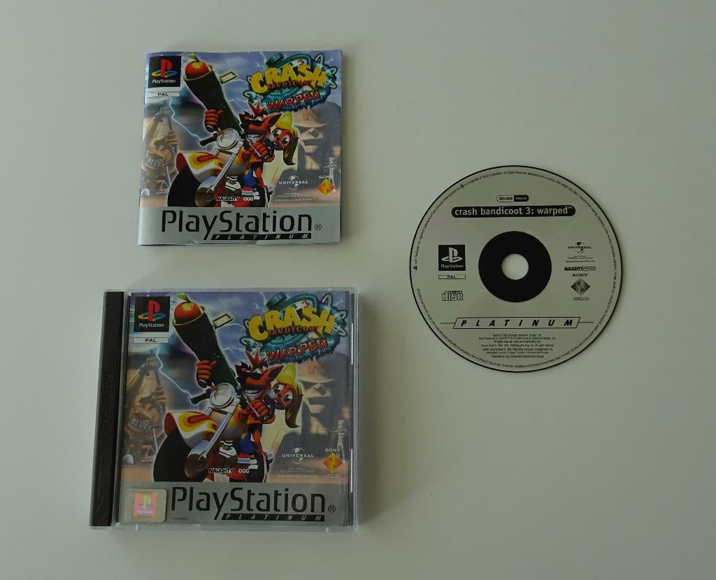 Crash Bandicoot 3 Warped compleet voor Sony PlayStation, Spelcomputers en Games, Games | Sony PlayStation 1, 1 speler, Zo goed als nieuw