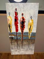 Abstract schilderij met figuren, Antiek en Kunst, Ophalen