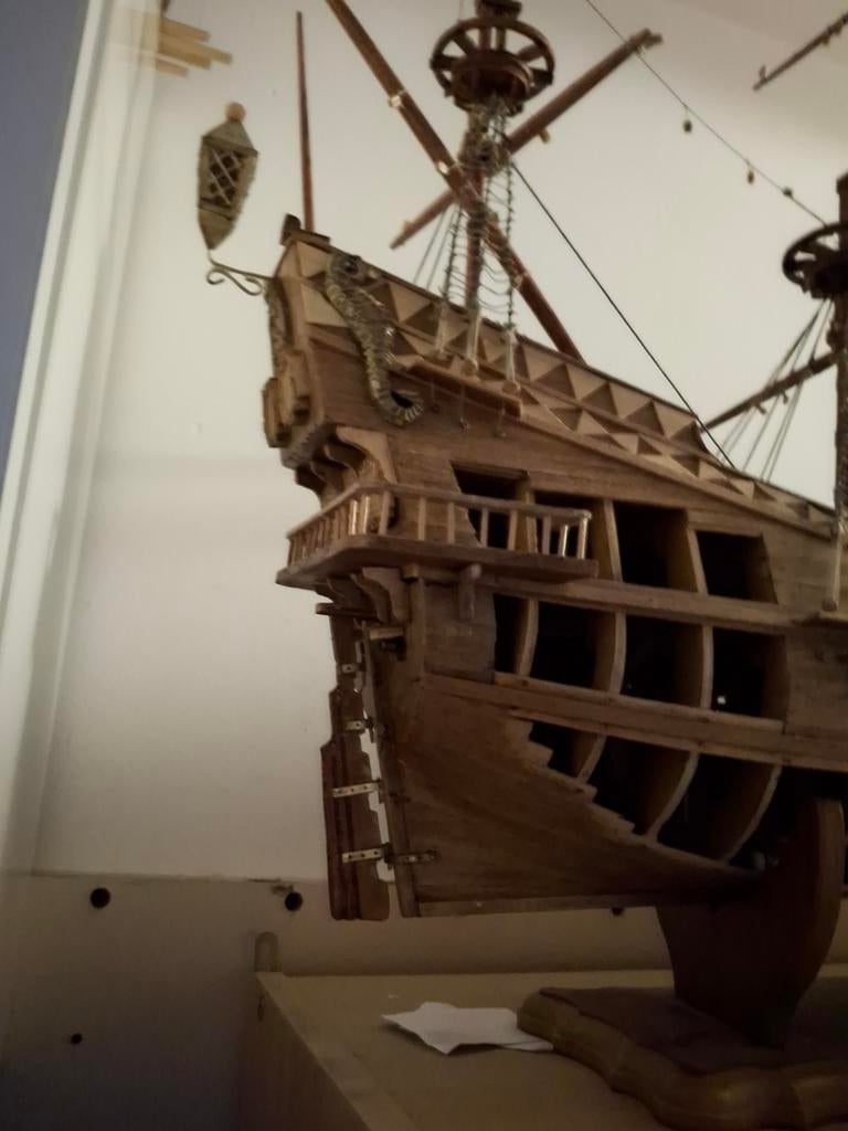 Houten modelbouw boot, nog niet af, Hobby en Vrije tijd, Modelbouw | Boten en Schepen, Ophalen of Verzenden