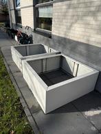 SEV plantenbakken staal stalen planten bak, Tuin en Terras, Bloembakken en Plantenbakken, Ophalen, Gebruikt, 100 cm of meer, Metaal