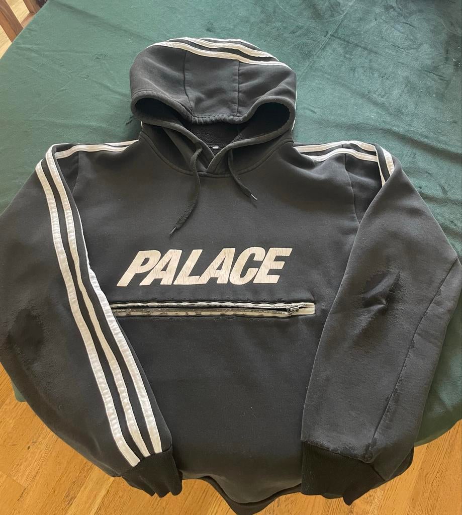 Palace adidas hoodie maat xs-s, Ophalen of Verzenden, Gedragen, Maat 46 (S) of kleiner, Zwart