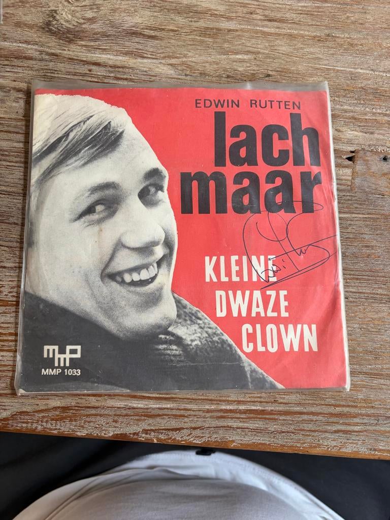 Edwin Rutten - kleine dwaze clown(gesigneerd), Ophalen of Verzenden, Gebruikt, 7 inch, Levenslied of Smartlap