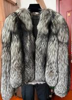 Sagafurs bontjas van vossenbont. S/ M, Ophalen of Verzenden, Nieuw, Maat 38/40 (M), Grijs