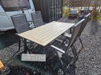 GARDEN IMPRESSIONS TUINSET TAFEL ONDERHOUDSVRIJ + 4 STOELEN, Ophalen