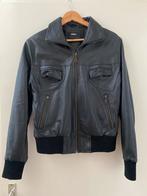 Leren dames jas, Ophalen, Zo goed als nieuw, Maat 38/40 (M), Zwart