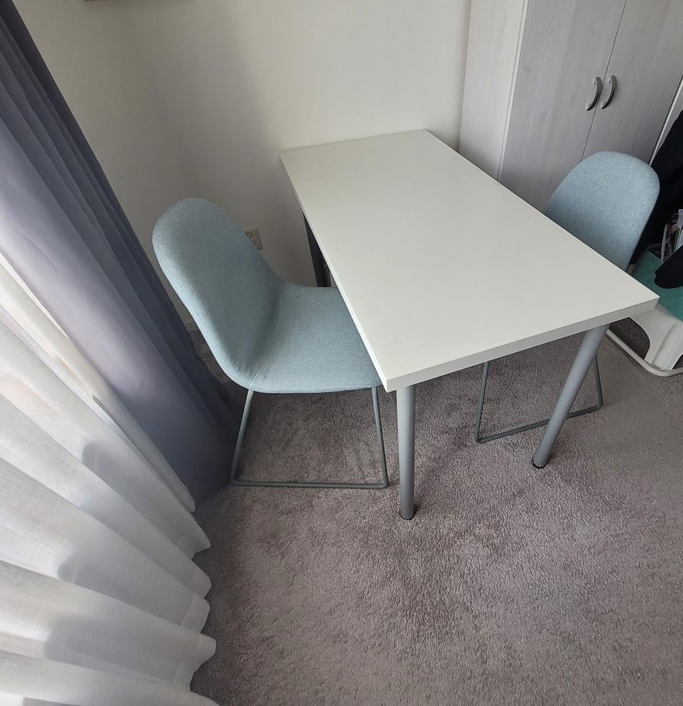 Tafel met 2 stoelen - compacte set, Ophalen of Verzenden, Gebruikt, Twee