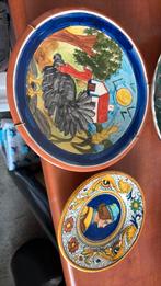 Aardewerken bordjes vrolijk, Antiek en Kunst, Ophalen of Verzenden