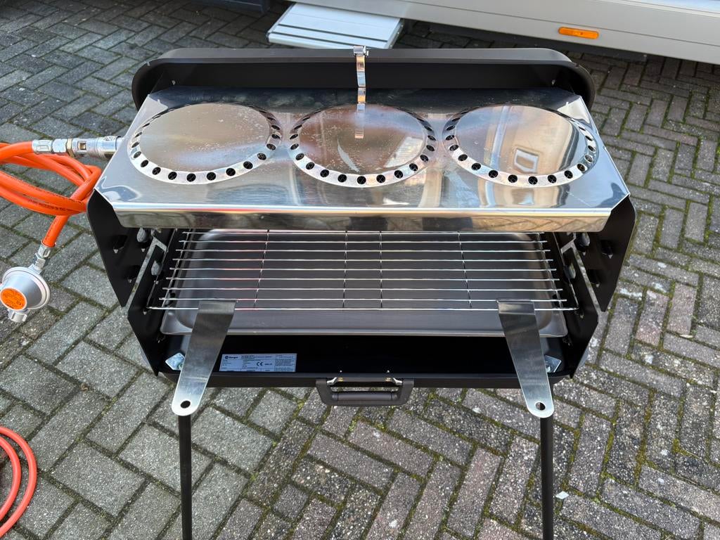 3-pits gasstel Berger, Ophalen, Zo goed als nieuw