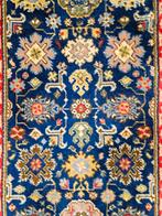 Vintage oosters wol Kazak vloerkleed floral blue 91x168cm, Gebruikt, Klassiek, Oosters, Traditioneel, Onbekend, Onbekend