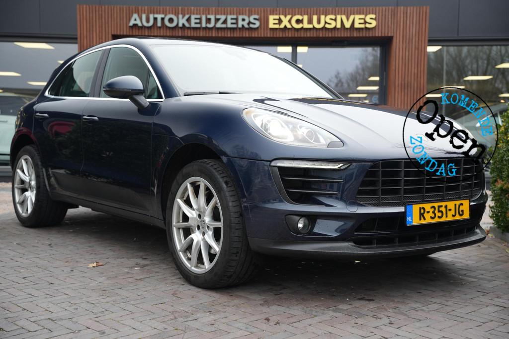 Porsche Macan 3.0 D S Panoramadak Cruise Clima, Auto's, Porsche, Gebruikt, 258 pk, Blauw, 226 €/maand