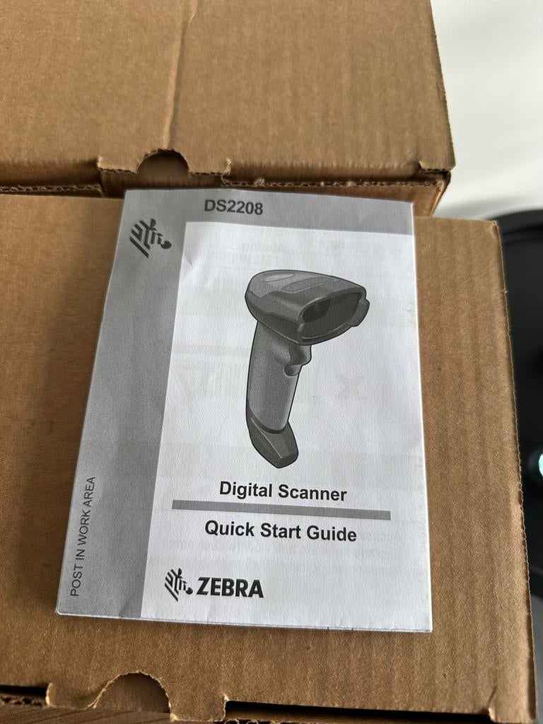 NIEUW IN DOOS 3x zebra scanner DS2208, Computers en Software, Scanners, Ophalen of Verzenden, Zo goed als nieuw