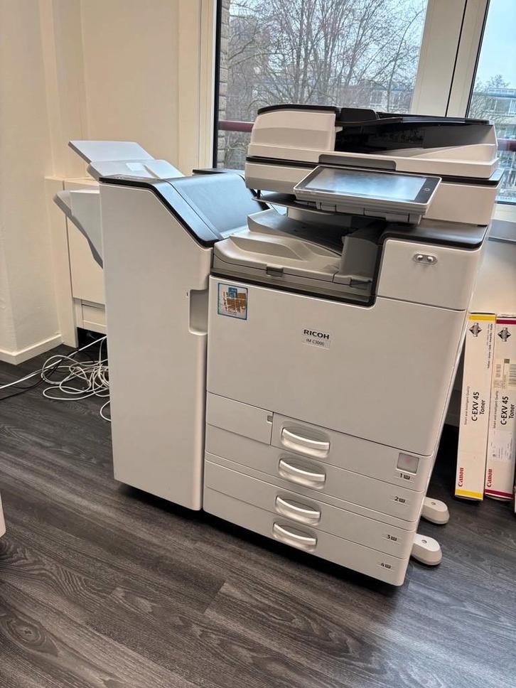 Printer Ricoh IM C3000, Computers en Software, Printers, Gebruikt, All-in-one, Laserprinter, Faxen, Kleur printen, Kopieren, Scannen