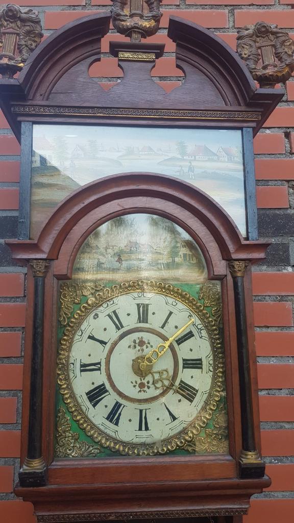 Originele antieke Friese burgemeesters klok, Antiek en Kunst, Antiek | Klokken, Ophalen of Verzenden