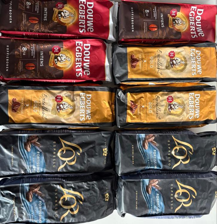Koffiebonen Douwe Egberts en L'OR, Diversen, Levensmiddelen, Ophalen