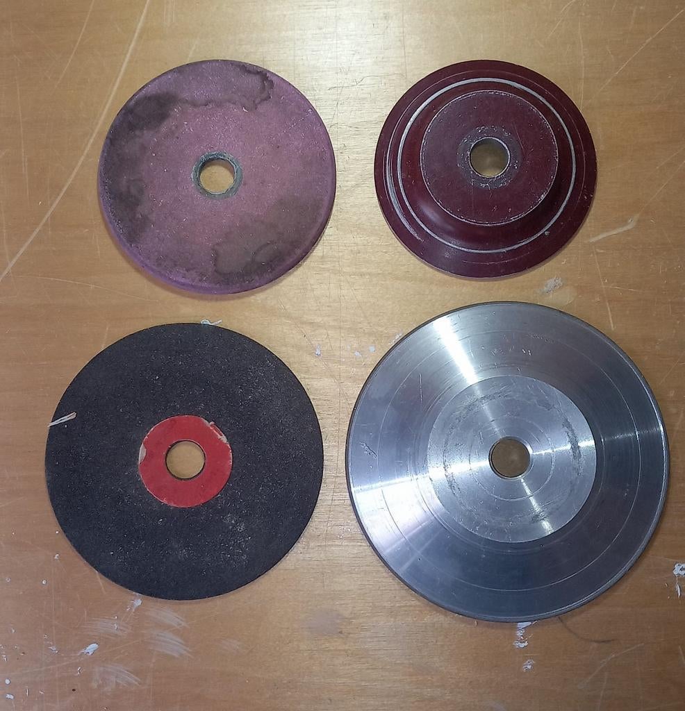 Slijpsteen flenzen 20 mm as, Ophalen of Verzenden, Gebruikt, Minder dan 700 watt, Werkbankslijpmachine