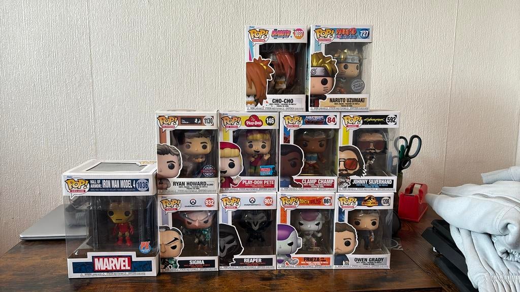 Funko Pop! Verzameling - Naruto, Overwatch, Marvel, Masters, Ophalen, Zo goed als nieuw