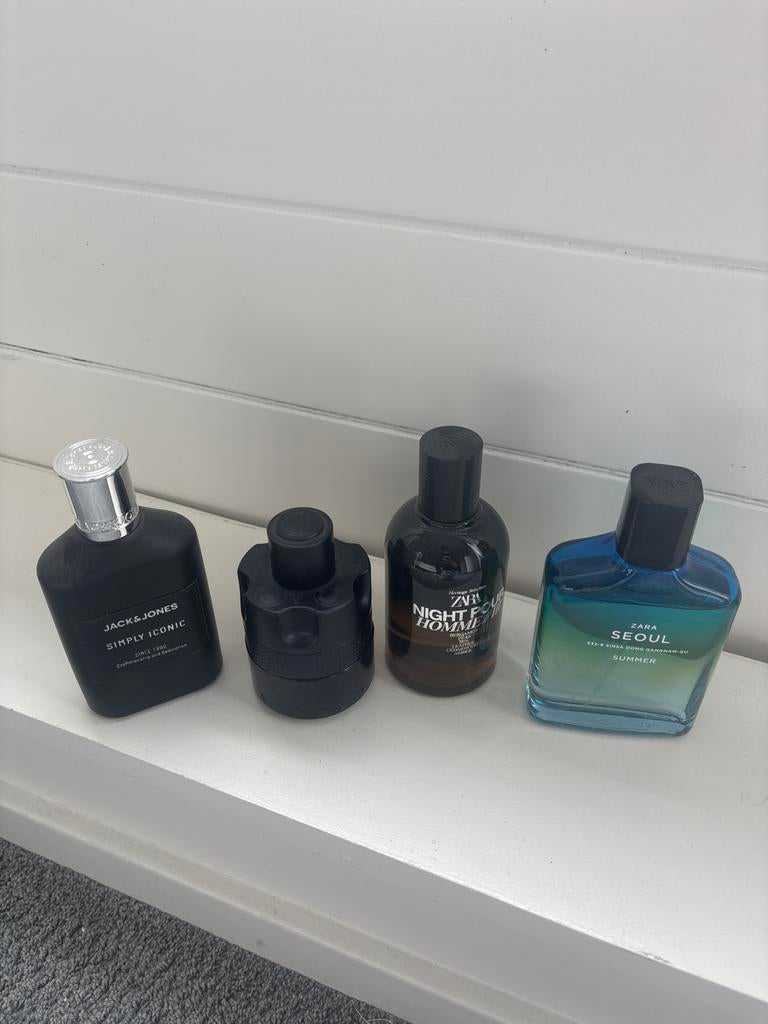 Parfum set: Azzaro, Jack & Jones, Zara, Sieraden, Tassen en Uiterlijk, Uiterlijk | Parfum, Gebruikt, Ophalen of Verzenden