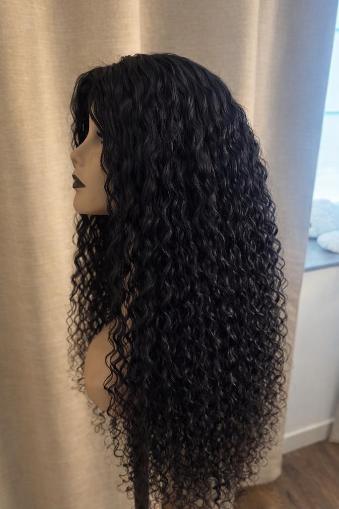 Pruik echt haar 26 inch, Ophalen of Verzenden, Zo goed als nieuw, Pruik of Haarverlenging