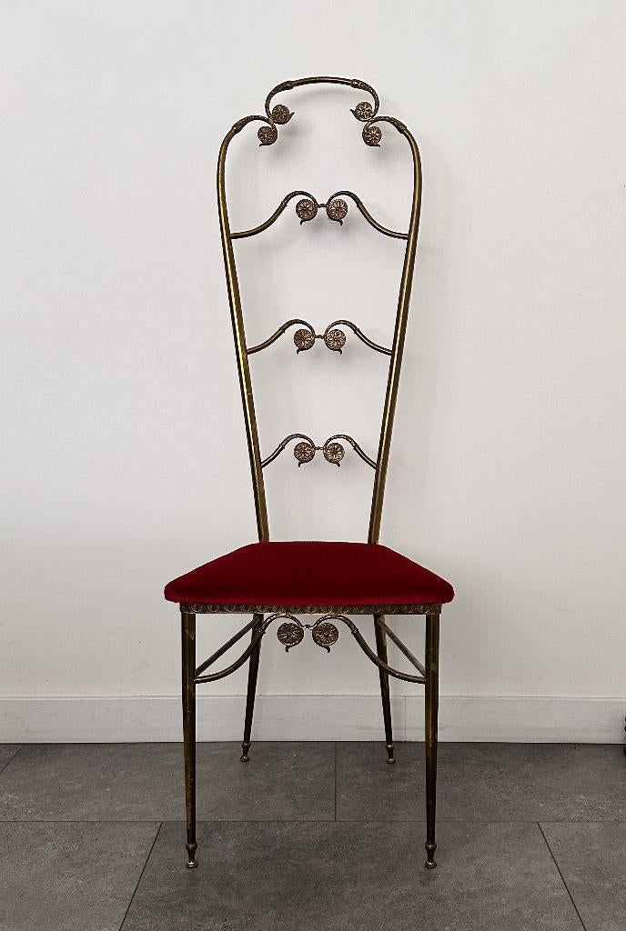 Vintage Chiavari Stoel, Italy ca. 1970, Ophalen of Verzenden