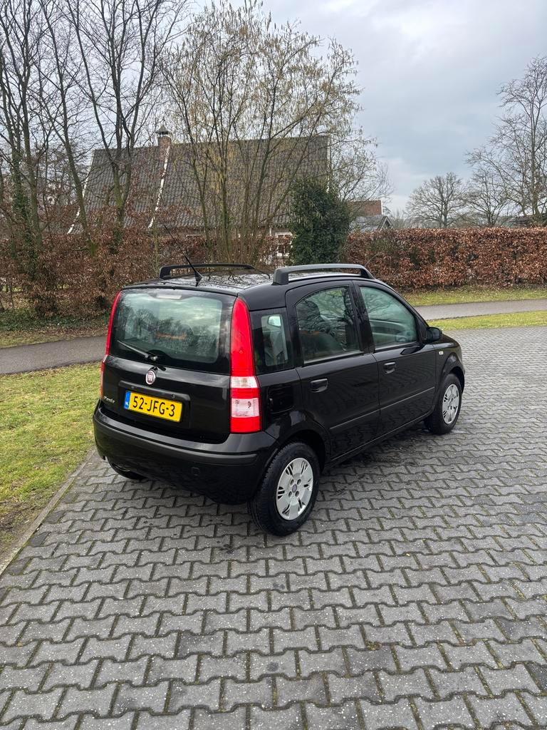 Fiat Panda 1.2 44KW 60PK 2009 Zwart, Auto's, Voorwielaandrijving, 1242 cc, Zwart, Origineel Nederlands