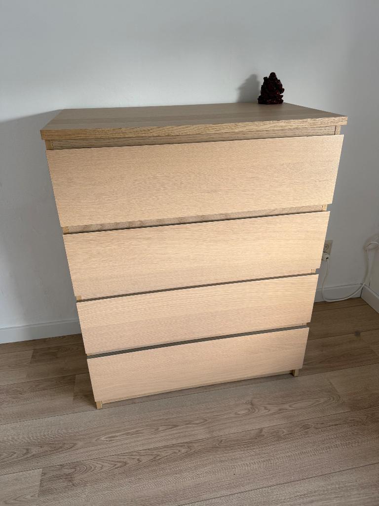 Ladekast Malm Ikea, Ophalen, 50 tot 100 cm, Zo goed als nieuw, 3 of 4 laden