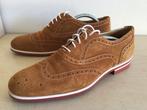 Giorgio suède herenschoenen cognac maat 42, Kleding | Heren, Schoenen, Bruin, Ophalen of Verzenden, Zo goed als nieuw, Veterschoenen
