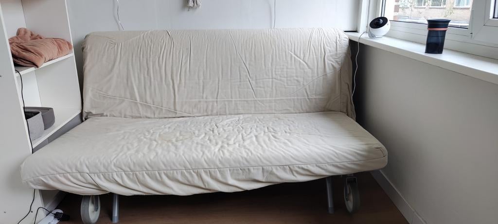 Gratis Ikea slaapbank 160x200., Huis en Inrichting, Slaapkamer | Slaapbanken, Gebruikt, Wit, Tweepersoons, Ophalen of Verzenden