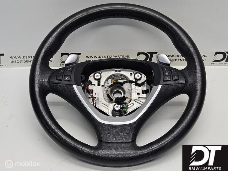 Stuurwiel leder knoppen flippers BMW X6 E71 E72 32306797911, Auto-onderdelen, Besturing, BMW, Gebruikt, Ophalen of Verzenden
