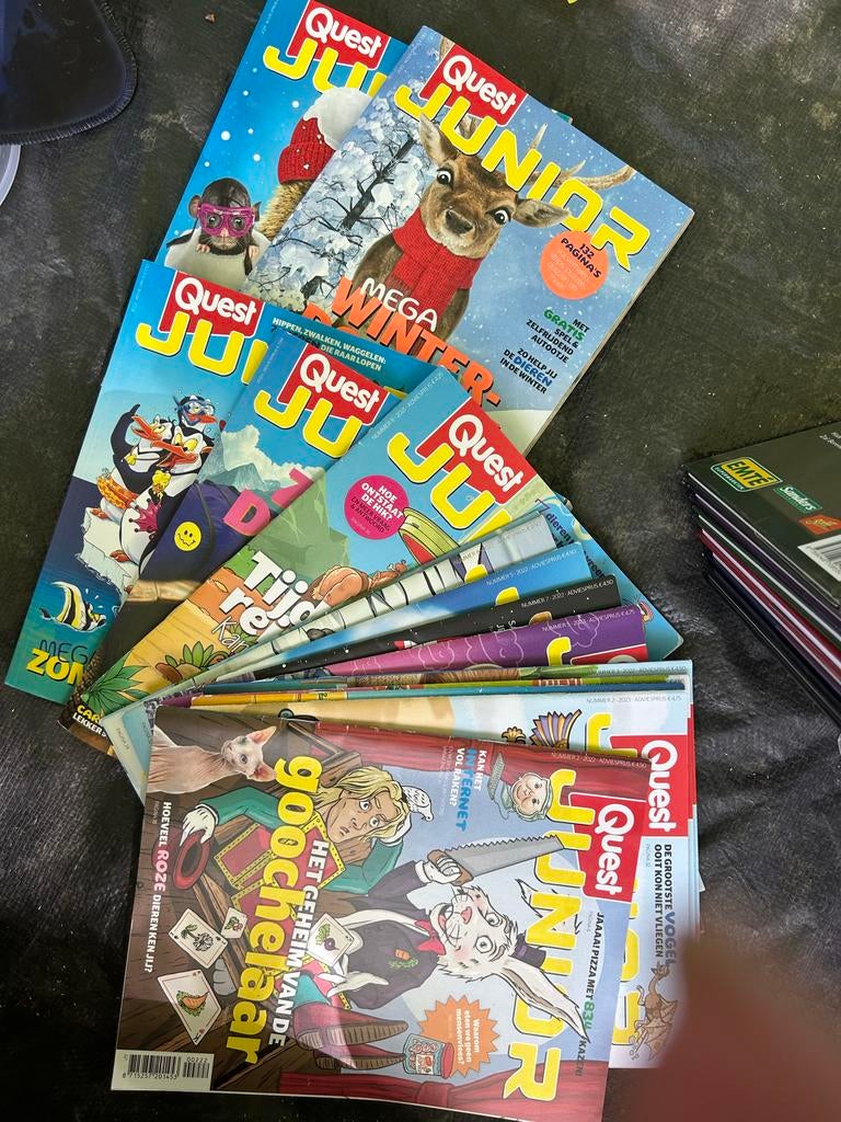 Quest Junior Tijdschriften Collectie (diverse jaargangen), Ophalen of Verzenden, Gelezen, Wetenschap en Natuur