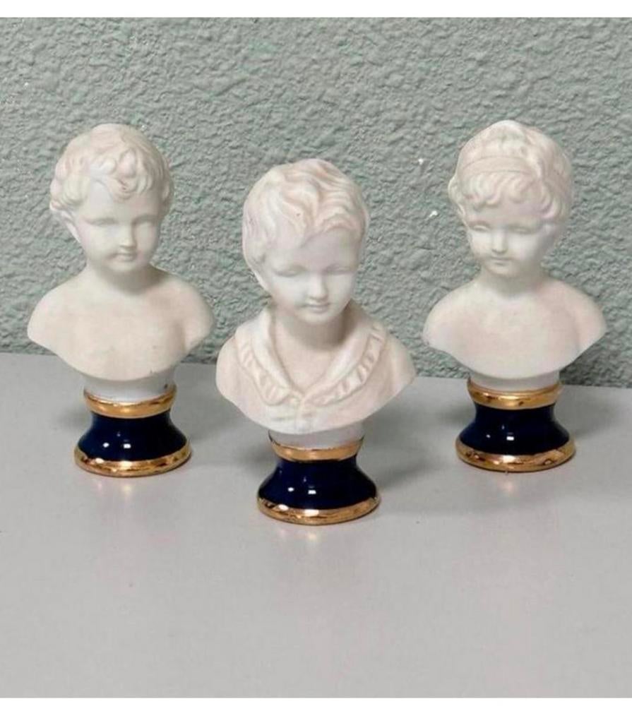 3X Capodimonte porseleinen buste beelden beeldjes porselein, Ophalen of Verzenden
