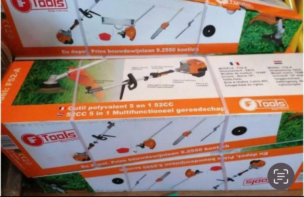 F-Tools 12 in 1 benzine bosmaaier zeer uitgebreid, Ophalen, Goedkoper, Veel, Nieuw