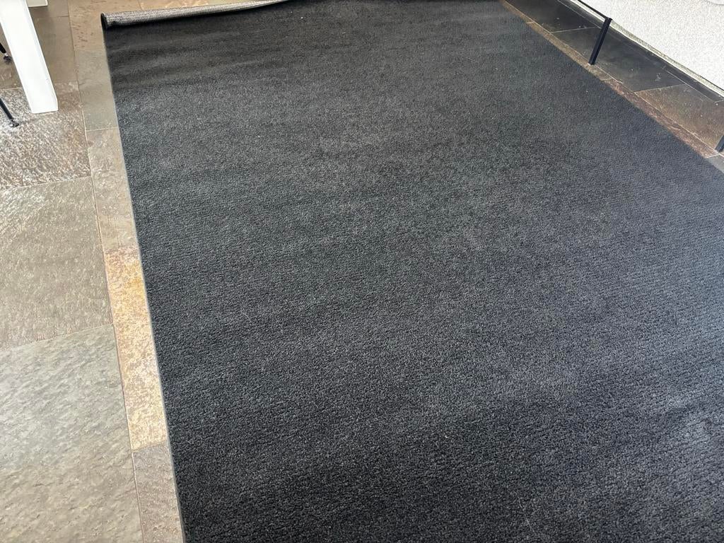 Zwart vloerkleed 200x300 cm, Ophalen, Gebruikt, Zwart, 200 cm of meer