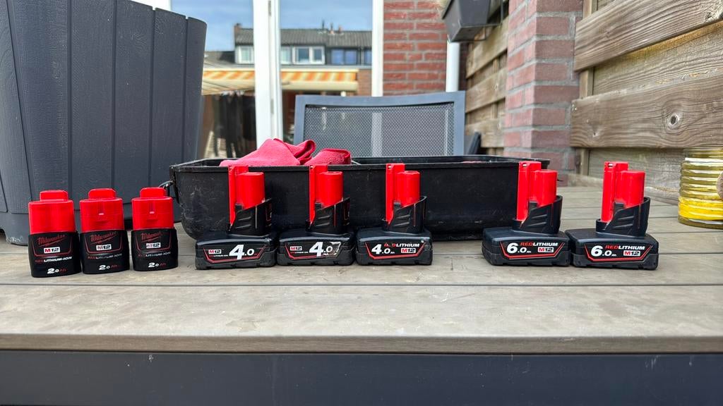 Milwaukee m12 accu’s, Ophalen, Gebruikt