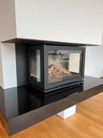 Granieten plaat voor inbouwhaard - Zwart, Huis en Inrichting, Ophalen, Gebruikt, Inbouwhaard, Houthaard