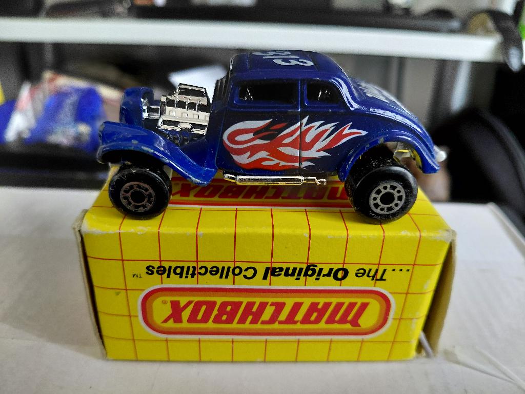 Matchbox 69f Willys Street Rod US Box, Ophalen of Verzenden, Zo goed als nieuw, Auto