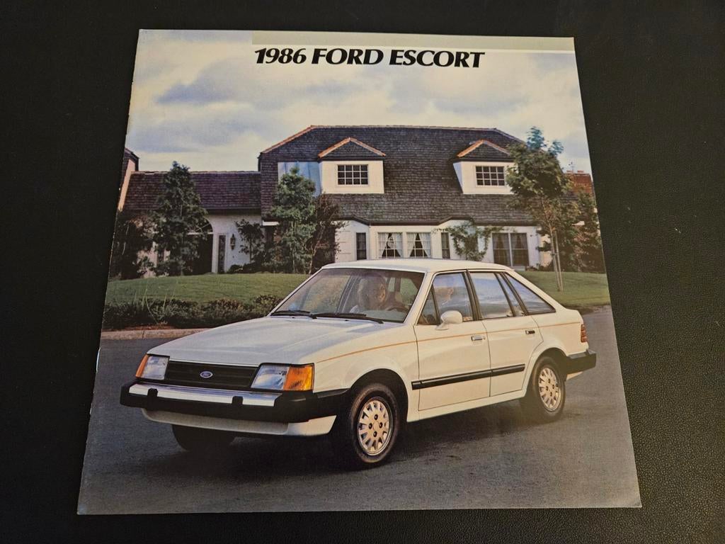 Brochure Ford Escort 1986, Ophalen of Verzenden, Zo goed als nieuw, Ford