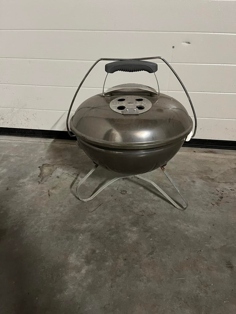 Compacte Weber Go-Anywhere Houtskoolbarbecue, Ophalen of Verzenden, Gebruikt