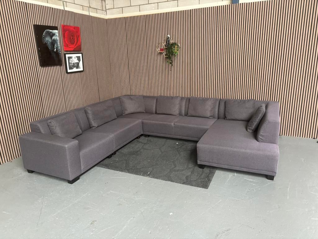 GRATIS LEVERING U-Bank InHouse 350x300x190 GEREINIGD, Huis en Inrichting, Banken | Bankstellen, Hoekbank, 300 cm of meer, Ophalen of Verzenden