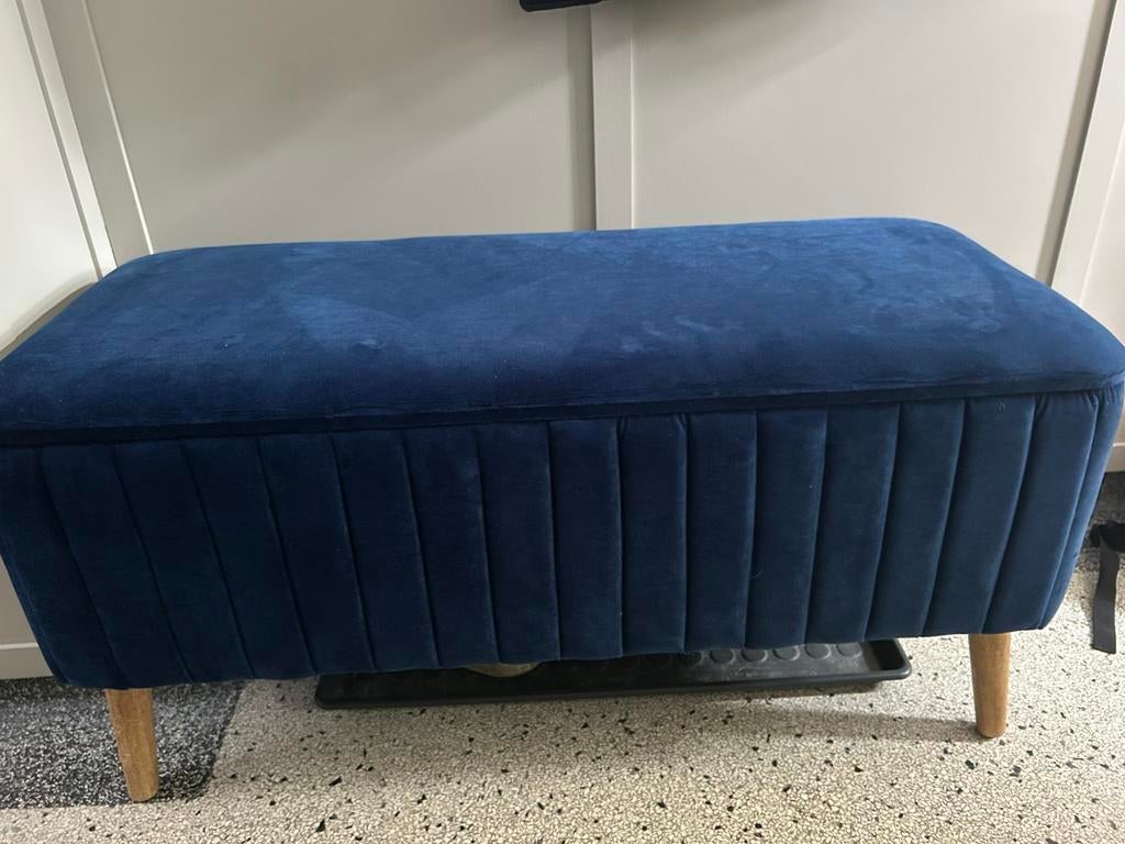 Opberg bankje, Ophalen, Zo goed als nieuw, Rechthoekig, Minder dan 50 cm
