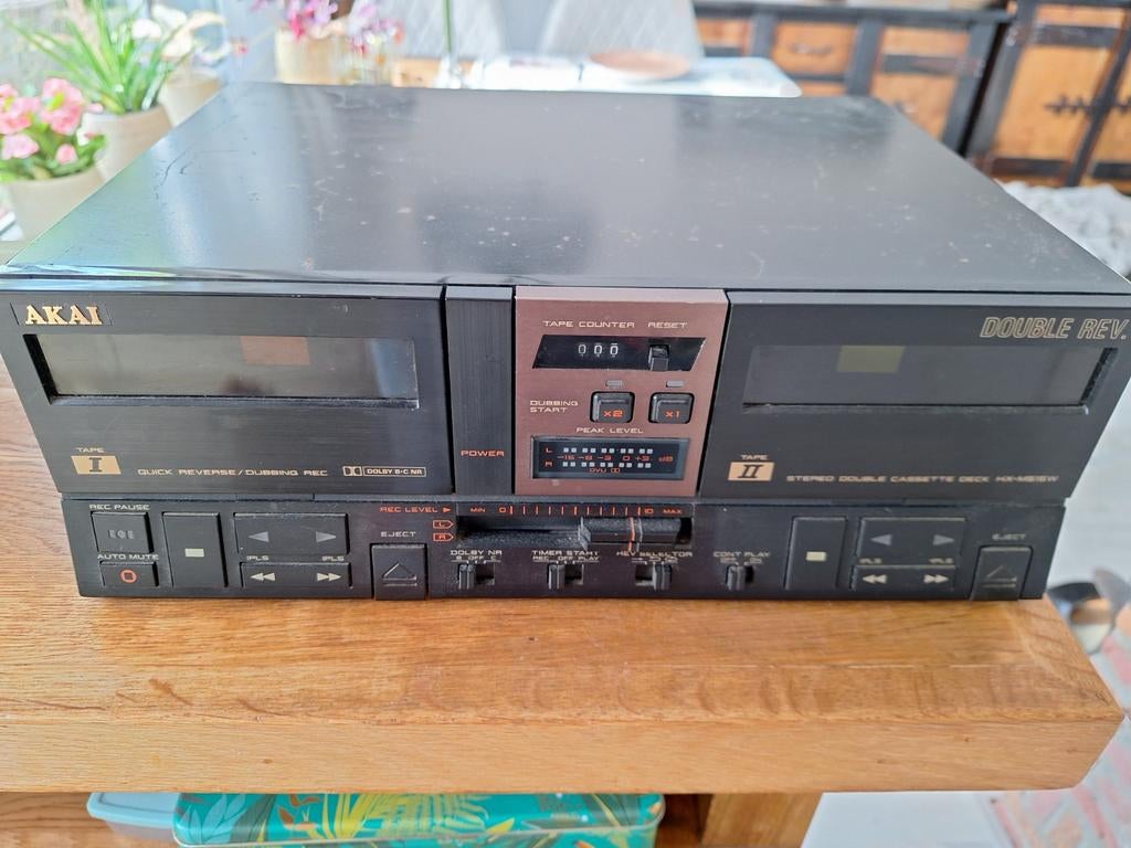 Akai dubbele cassette deck, Audio, Tv en Foto, Cassettedecks, Ophalen, Akai