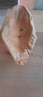 Houten schaal, Huis en Inrichting, Gebruikt, Schaal, Ophalen of Verzenden, Ovaal