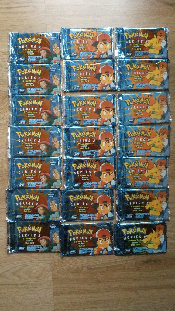 Pokemon Topps Series 2 Booster Pack Art Sets, Ophalen of Verzenden, Zo goed als nieuw, Booster