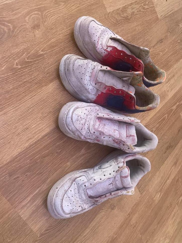 Gedragen Nike Air Force 1 Sneakers - Custom Project, Kleding | Dames, Schoenen, Gedragen, Sneakers of Gympen, Wit, Ophalen of Verzenden