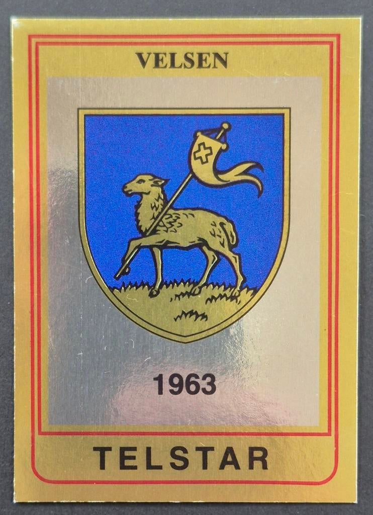 Panini sticker clublogo Telstar, 1984/1985, Ophalen of Verzenden, Zo goed als nieuw, Sticker
