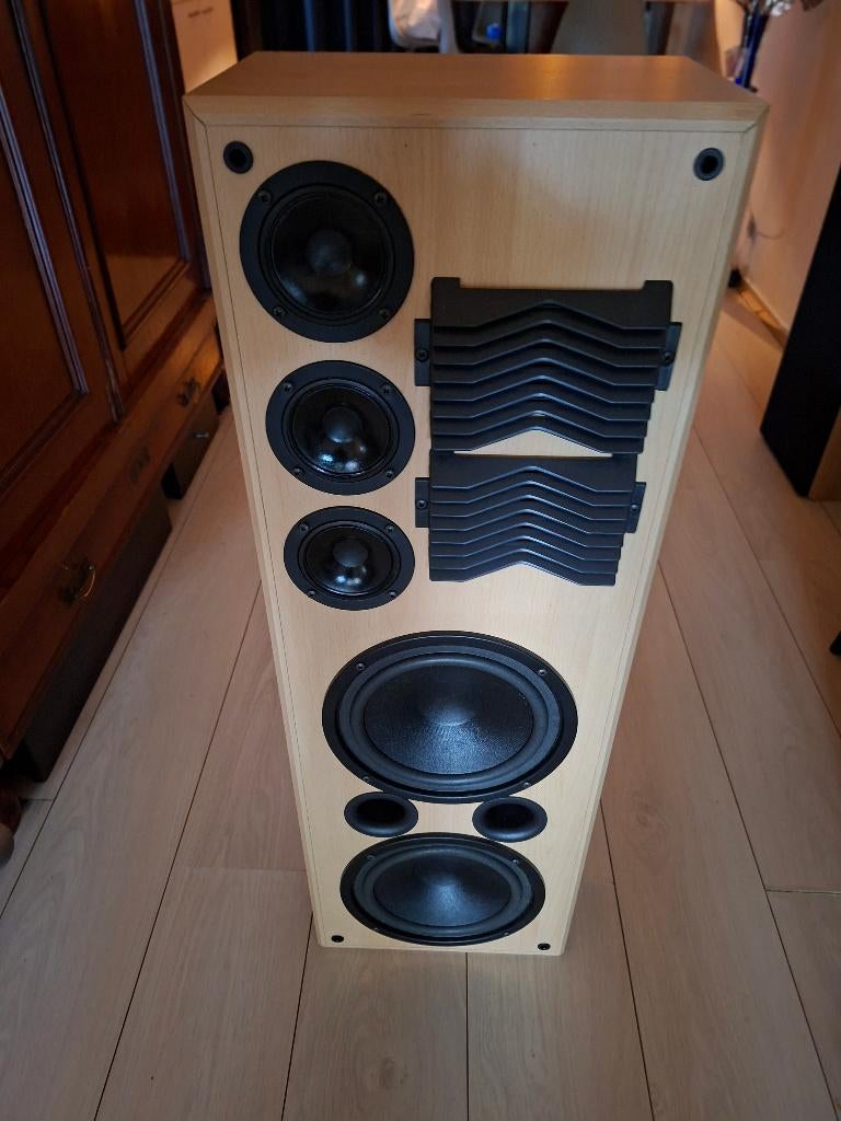 aangeboden nette speakers 2 stuks, Audio, Tv en Foto, Luidsprekers, Gebruikt, 60 tot 120 watt, Front, Rear of Stereo speakers