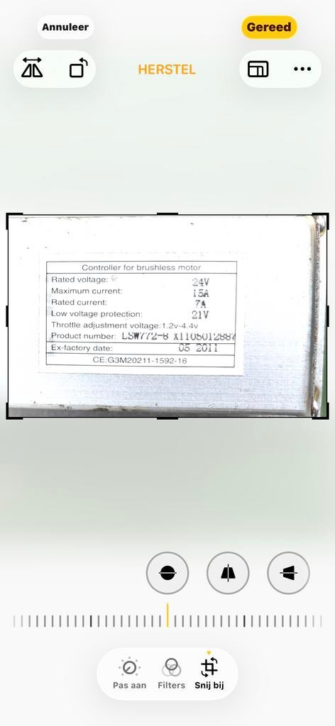 Controller voor borstelloze motor 24V, Ophalen of Verzenden, Gebruikt
